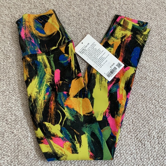 Brand New Lululemon Wunder Train High Rise HR Tight Undertone Rainbow (size 2) - Picture 7 of 8